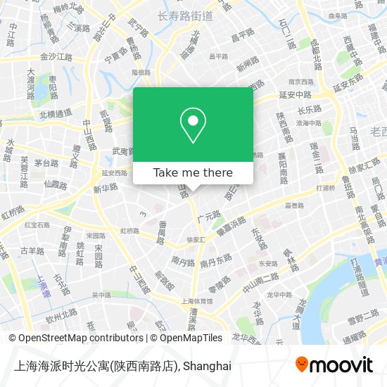 上海海派时光公寓(陕西南路店) map