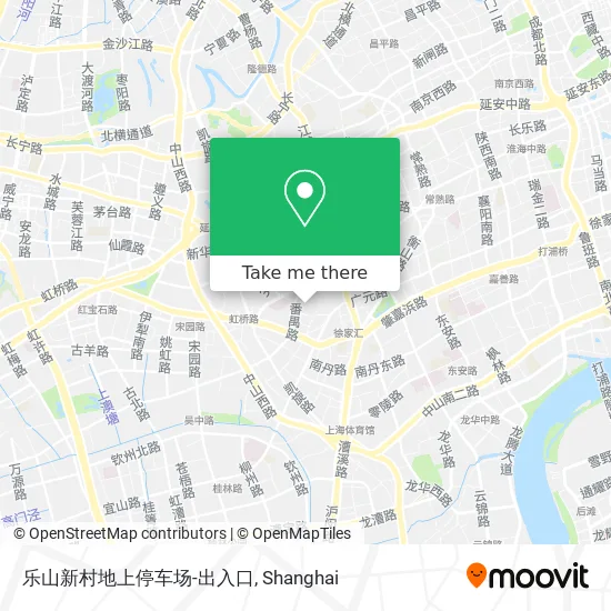 乐山新村地上停车场-出入口 map