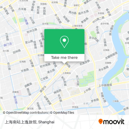 上海南站上逸旅馆 map