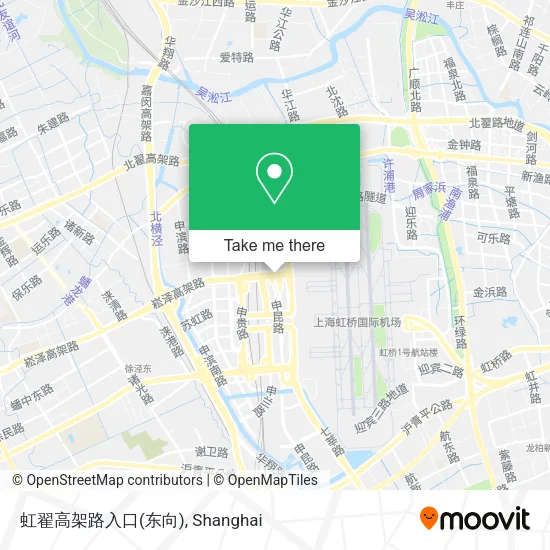 虹翟高架路入口(东向) map