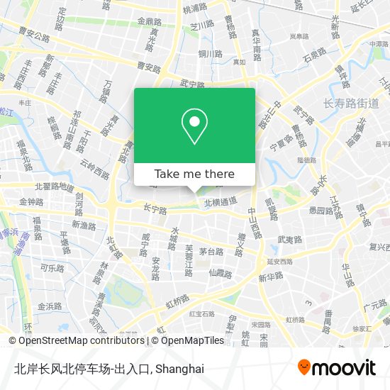 北岸长风北停车场-出入口 map