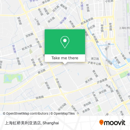 上海虹桥美利亚酒店 map