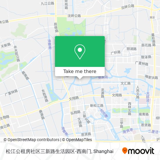 松江公租房社区三新路生活园区-西南门 map