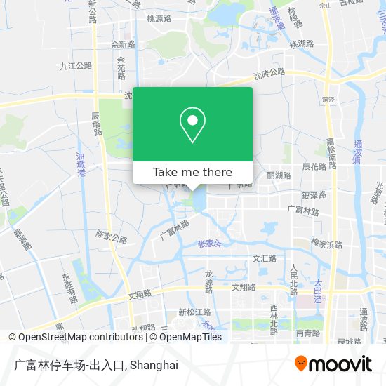 广富林停车场-出入口 map