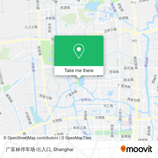广富林停车场-出入口 map