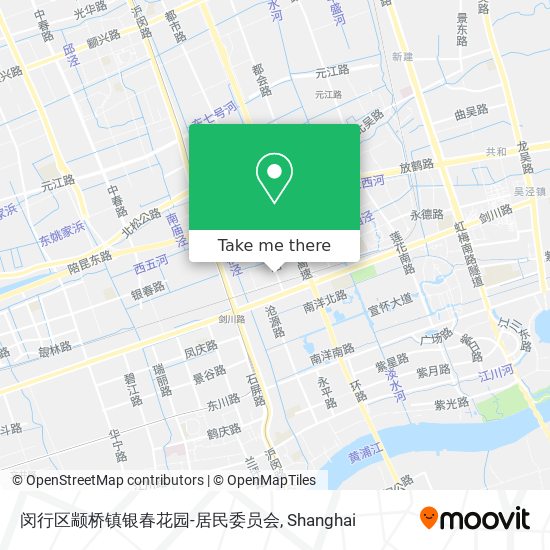 闵行区颛桥镇银春花园-居民委员会 map