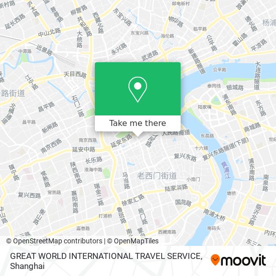 GREAT WORLD INTERNATIONAL TRAVEL SERVICE map