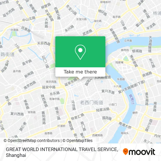 GREAT WORLD INTERNATIONAL TRAVEL SERVICE map