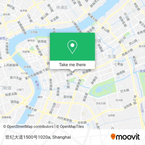 世纪大道1500号1020a map