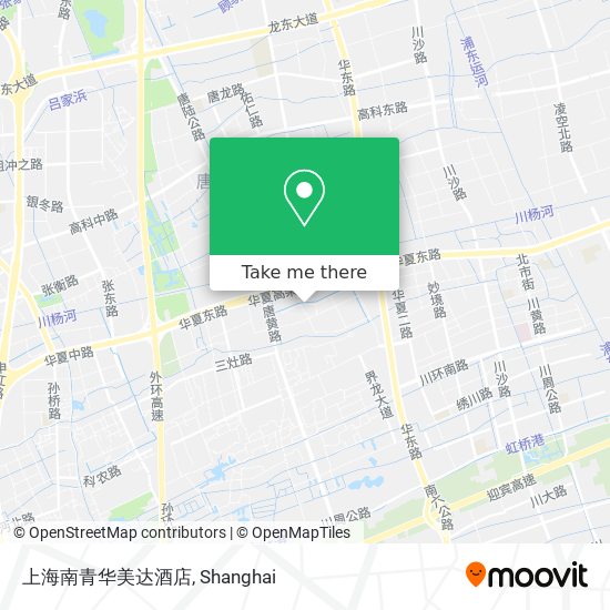 上海南青华美达酒店 map