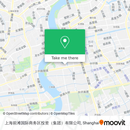 上海前滩国际商务区投资（集团）有限公司 map