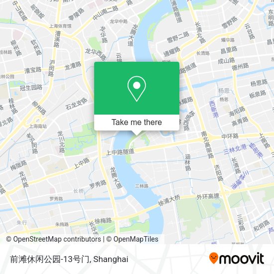 前滩休闲公园-13号门 map