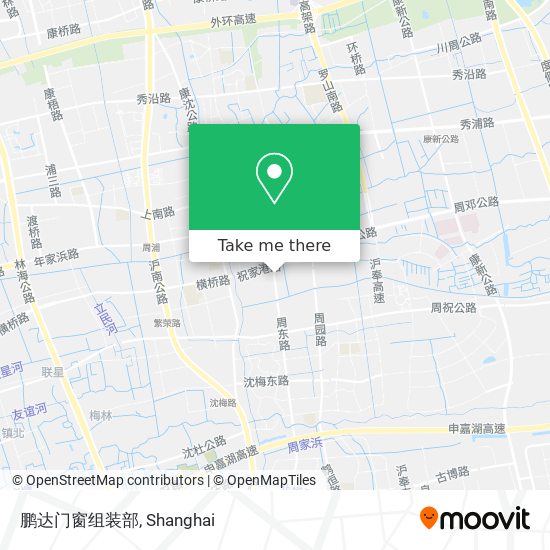 鹏达门窗组装部 map