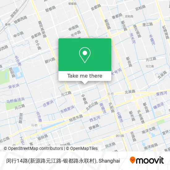 闵行14路(新源路元江路-银都路永联村) map