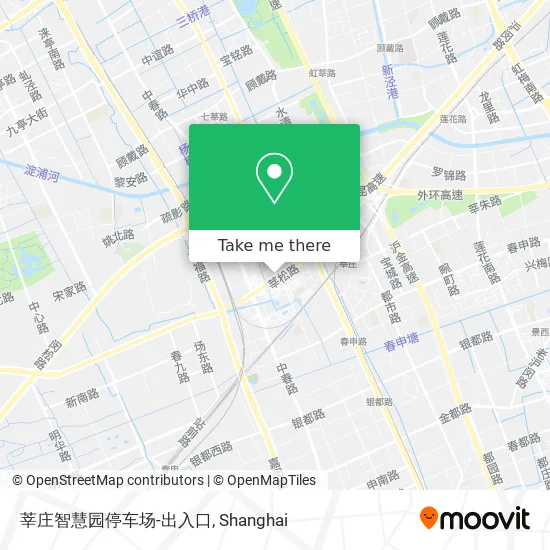 莘庄智慧园停车场-出入口 map