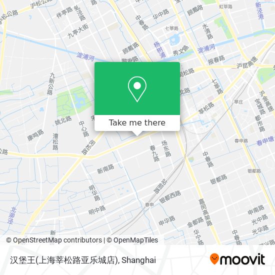 汉堡王(上海莘松路亚乐城店) map