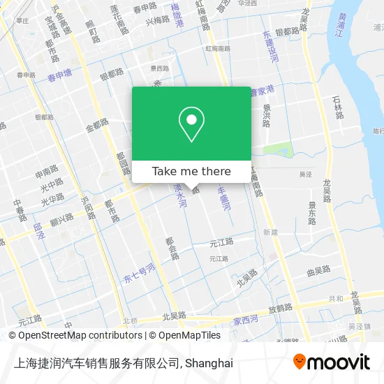 上海捷润汽车销售服务有限公司 map