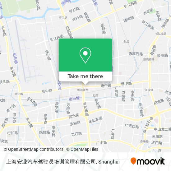 上海安业汽车驾驶员培训管理有限公司 map