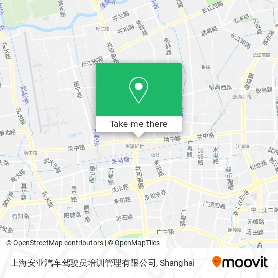上海安业汽车驾驶员培训管理有限公司 map