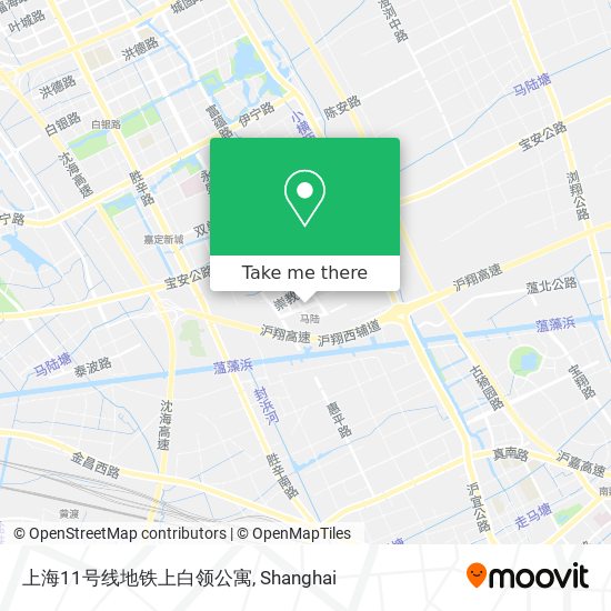 上海11号线地铁上白领公寓 map
