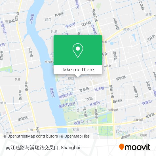 南江燕路与浦瑞路交叉口 map