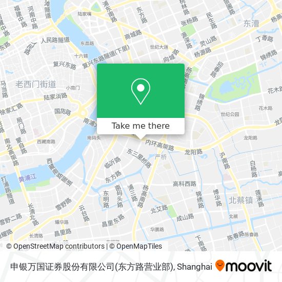 申银万国证券股份有限公司(东方路营业部) map