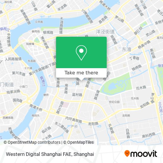 Western Digital Shanghai FAE map
