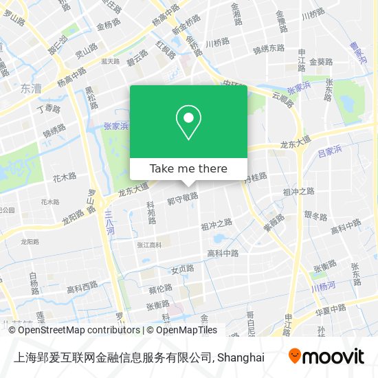 上海郢爰互联网金融信息服务有限公司 map