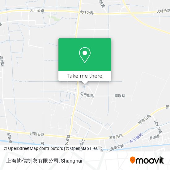 上海协信制衣有限公司 map