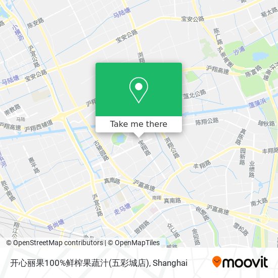 开心丽果100%鲜榨果蔬汁(五彩城店) map