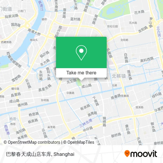 巴黎春天成山店车库 map