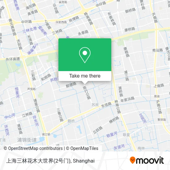 上海三林花木大世界(2号门) map