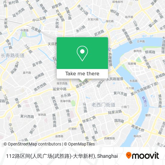112路区间(人民广场(武胜路)-大华新村) map