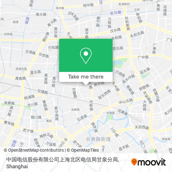 中国电信股份有限公司上海北区电信局甘泉分局 map