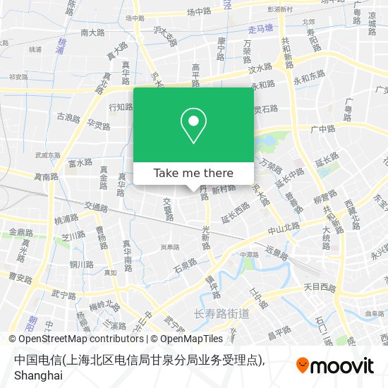 中国电信(上海北区电信局甘泉分局业务受理点) map