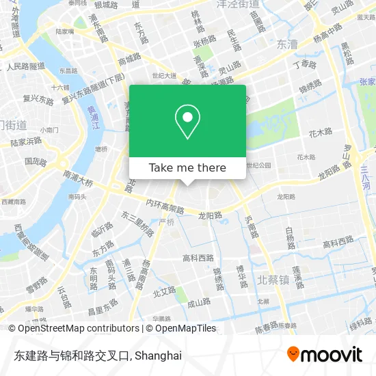 东建路与锦和路交叉口 map