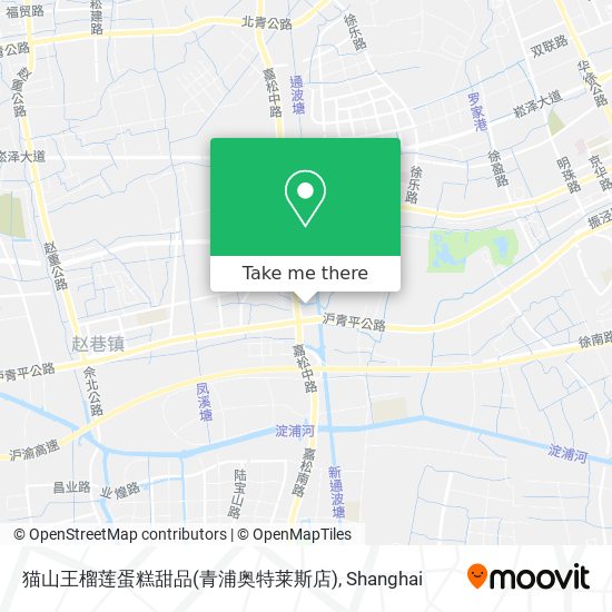 猫山王榴莲蛋糕甜品(青浦奥特莱斯店) map