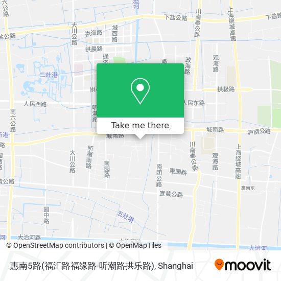 惠南5路(福汇路福缘路-听潮路拱乐路) map