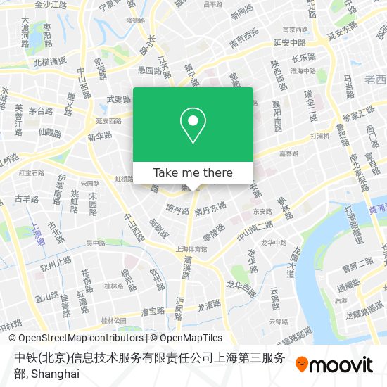 中铁(北京)信息技术服务有限责任公司上海第三服务部 map