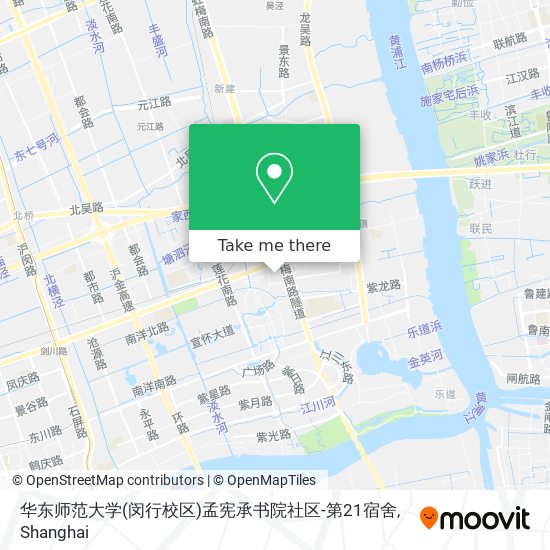 华东师范大学(闵行校区)孟宪承书院社区-第21宿舍 map