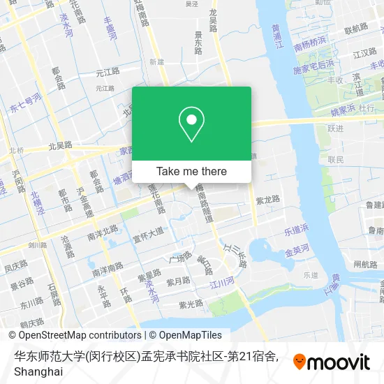 华东师范大学(闵行校区)孟宪承书院社区-第21宿舍 map
