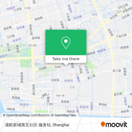 浦航新城第五社区-服务站 map