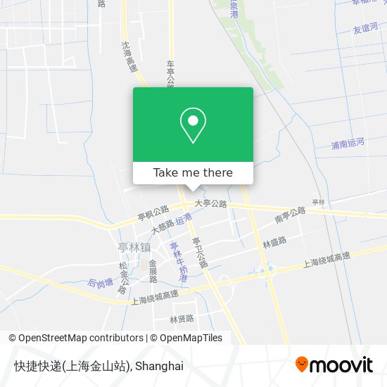 快捷快递(上海金山站) map