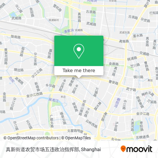 真新街道农贸市场五违政治指挥部 map