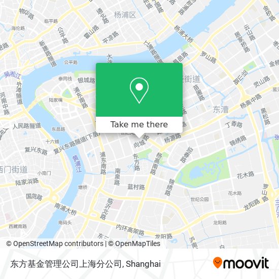 东方基金管理公司上海分公司 map