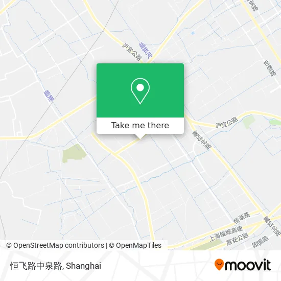 恒飞路中泉路 map