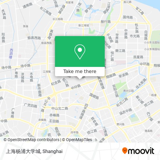 上海杨浦大学城 map