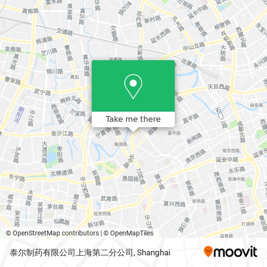 泰尔制药有限公司上海第二分公司 map