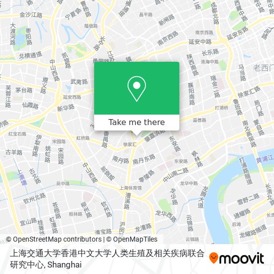 上海交通大学香港中文大学人类生殖及相关疾病联合研究中心 map