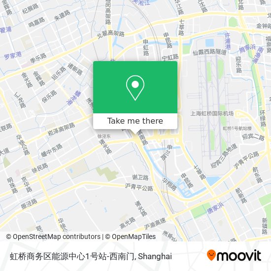 虹桥商务区能源中心1号站-西南门 map